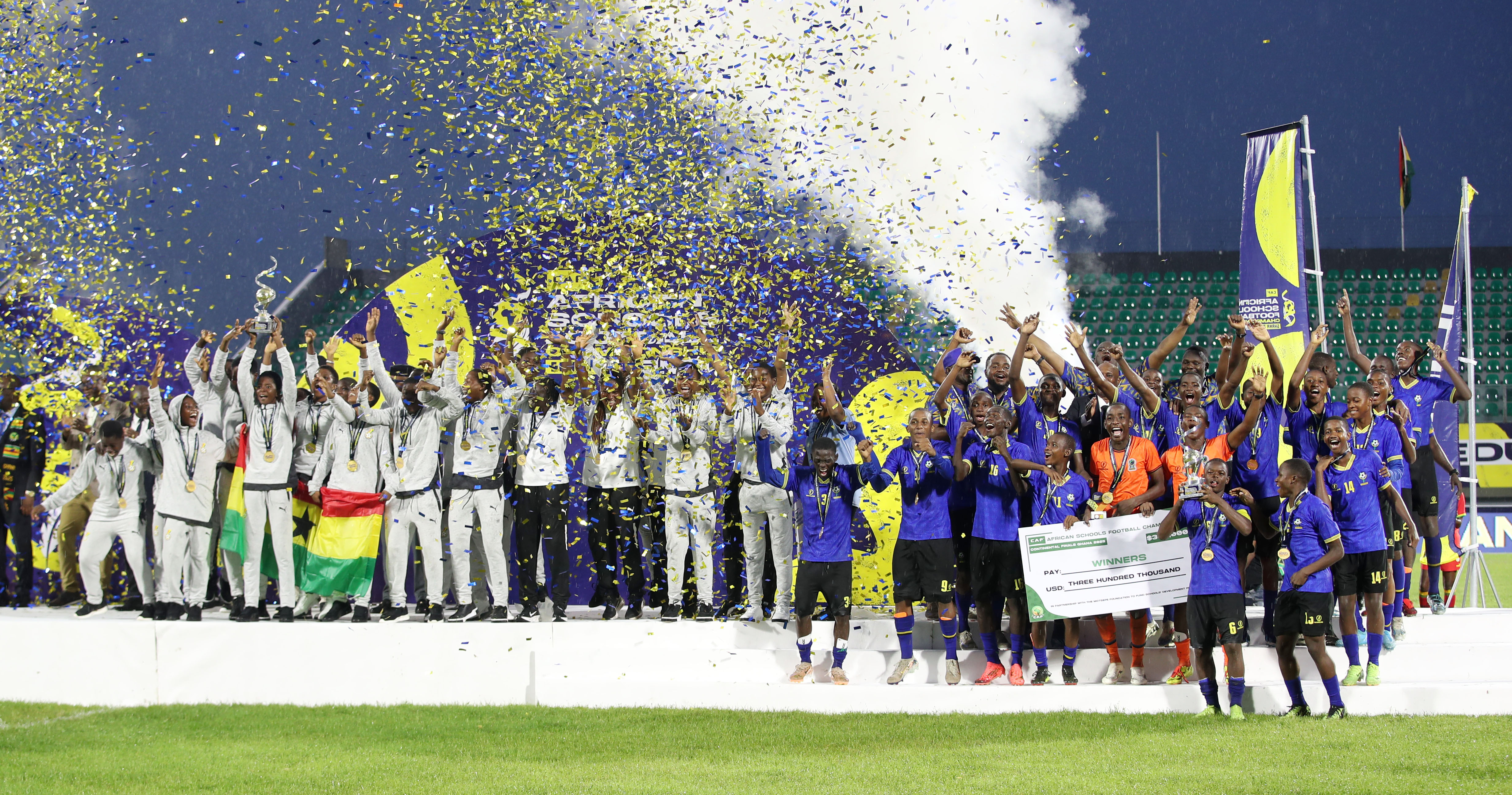 Le Ghana et la Tanzanie couronnés au Championnat d’Afrique de Football Scolaire de la CAF à Accra